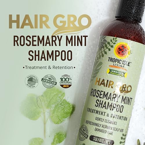 Tropic Isle Living Rosemary Mint Shampoo 8 oz - Nourishing & Gentle for All Hair Types