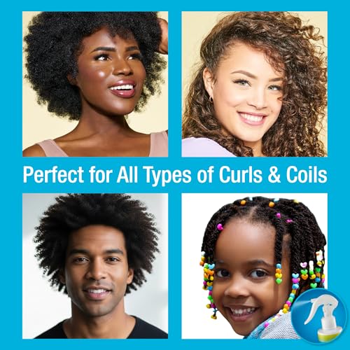 Naturaz Curly Hair Detangler Spray – Leave-In Conditioner for Kids & Adults, Vegan, 8 fl oz