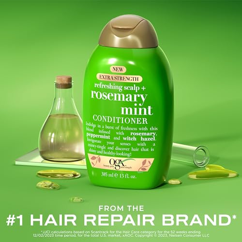 OGX Refreshing Scalp & Rosemary Mint Shampoo & Conditioner Set - Sulfate-Free, 13 fl oz