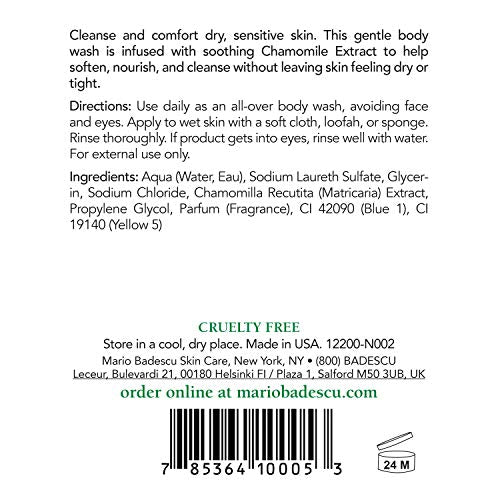 Mario Badescu Azulene Body Soap - Gentle Hydrating Wash for Sensitive Skin