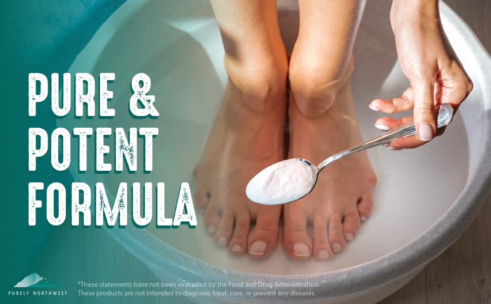 Tea Tree & Peppermint Foot Soak | Epsom Salt & MSM for Odor Relief, Itching & Dry Skin - 1 lb