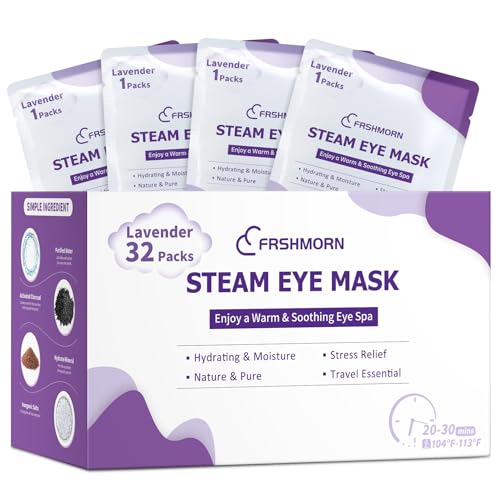 Lavender Steam Eye Mask - 32 Packs Self-Heating Warm Compress
