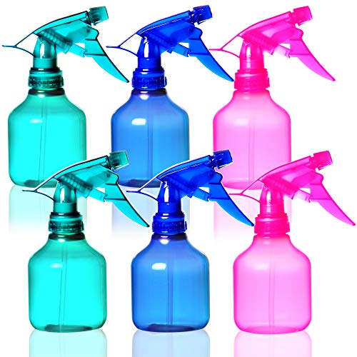 Youngever 8 Ounce Spray Bottles - 6 Pack for Hair & Cleaning Solutions