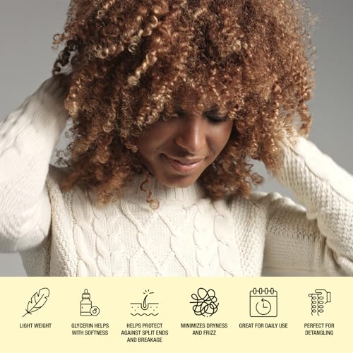 Curl Back Curl Keeper 8oz - Bouncy Curl Activator & Moisturizer with Biotin & Argan Oil for All Curly Hair Types