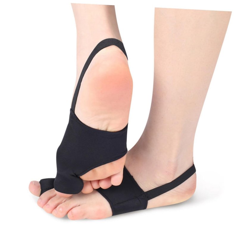 Vaguelly 2pcs Hallux Valgus Correcting Tool Toe Straightener Bunion Splint Brace for Home Use Thumb Valgus Corrector Black M