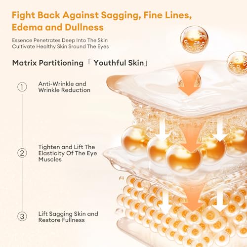 Gold Eye Patches - Hydrogel Masks for Dark Circles & Puffiness, 60 PCS