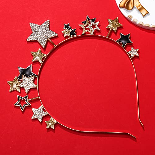 New Year Eve Glitter Star Headband B for Women & Girls - Holiday Party Hair Accessory
