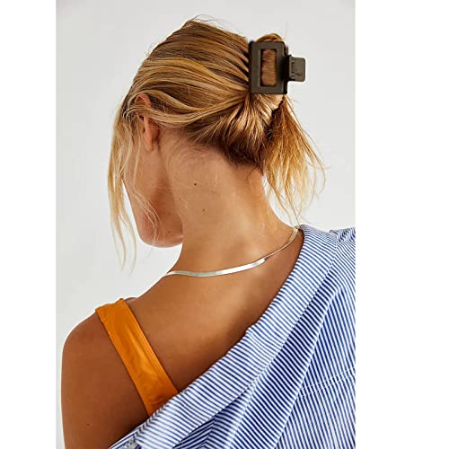 Charming Tortoise Hair Clips for Women - 4 Pack Small Acetate Claw Barrettes