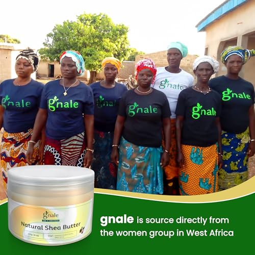 Gnale Organic Raw African Shea Butter 250g - Pure Body Moisturizer for Skin