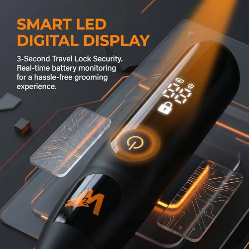Nose Hair Trimmer for Men & Women ? Powerful 8000 RPM Motor, Wet/Dry Use, Electric Nose & Ear Hair Clipper with Travel Lock, USB Rechargeable, Portable Grooming Tool