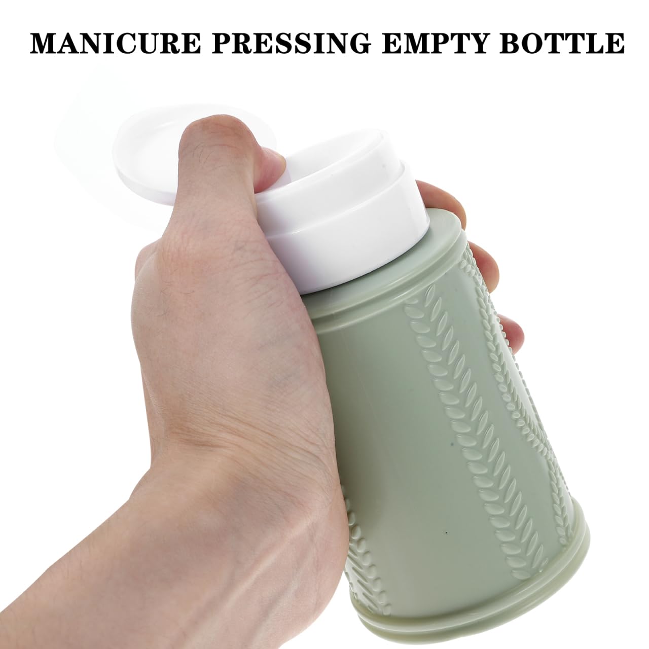 Refillable Pump Bottles for Nail Polish Remover - Leak-Proof 2 Pack | Empty Liquid Dispensers
