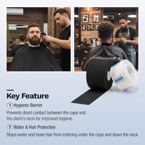 Studio Limited Disposable Barber Neck Strips - 1000 Count Paper Rolls