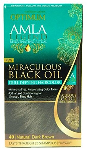 Optimum Care Amla Legend Hair Color Oil - Natural Dark Brown (Pack of 2)
