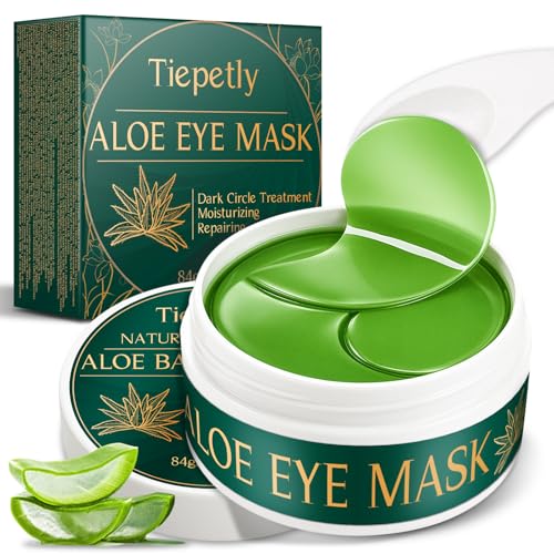 Nexkayee Aloe Vera Under Eye Patches for Dark Circles & Puffiness