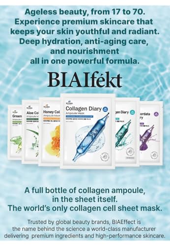 BIAEffect Tea Tree & Collagen Daily Ampoule Sheet Mask - 30 Day Pack