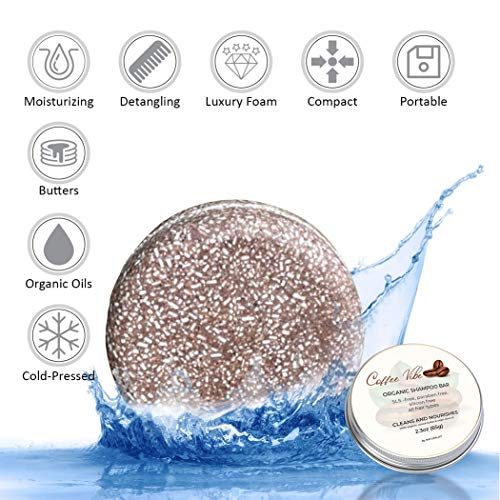 Naturalist Coffee Vibe Organic Shampoo Bar - SLS Free & Vegan