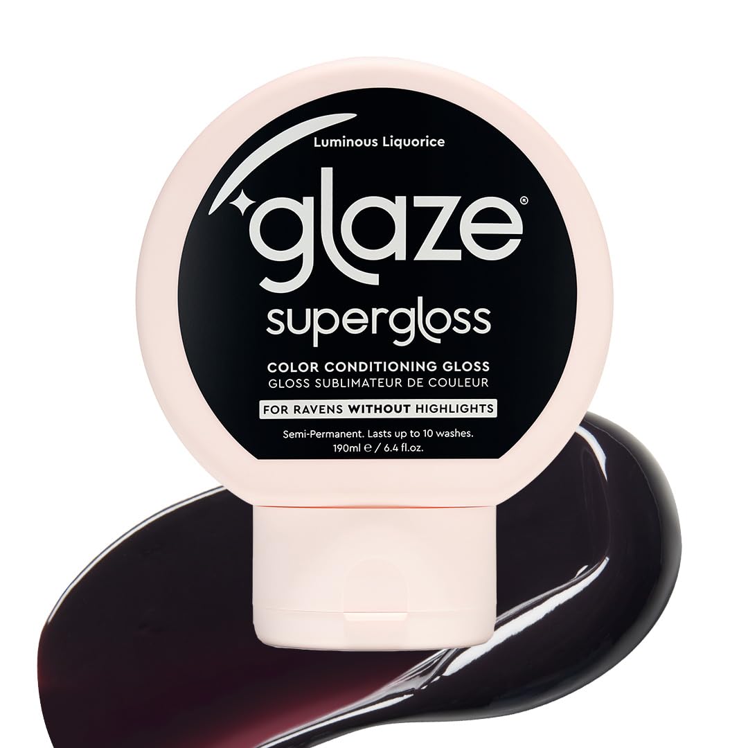 Supergloss Color Conditioning Hair Gloss - Hydrating Semi-Permanent Shine for Dark Brown Hair | 6.4 Fl Oz - Chocolate Gleam