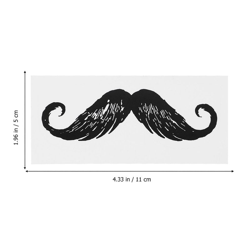 Healifty 20Pcs Beard Mustache Stickers for Nose Nose Facial Hair Removal Fake Mustaches Hair Removal Stickers