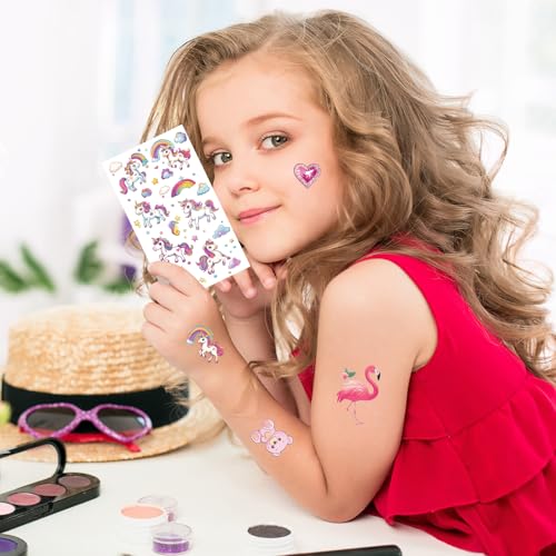 350+ Mixed Temporary Tattoos for Kids - Fun Party Favors Set