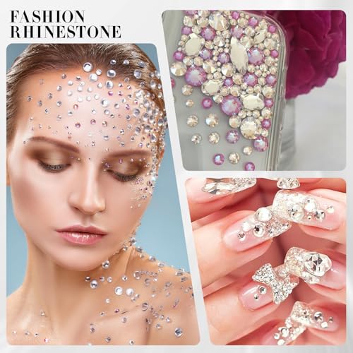 Novani Crystal Clear Rhinestones SS30/144pcs - 6.4-6.6mm Non-Hotfix Flat-Back Craft Embellishments