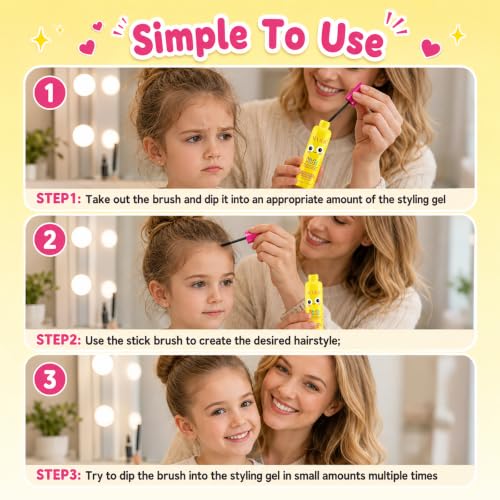 SEVICH Kids Hair Finishing Stick - Dinosaur Themed Flyaway Tamer (40ml)