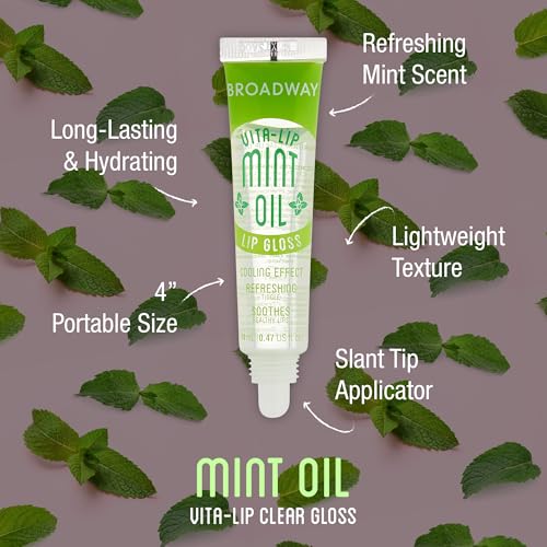 Ruby Kisses Vita-Lip Clear Lip Gloss 3 Pack - Mint Oil