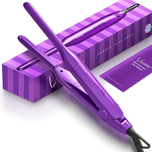 Manelix 0.3-Inch Mini Flat Iron for Short Hair, 2-in-1 Hair Straightener