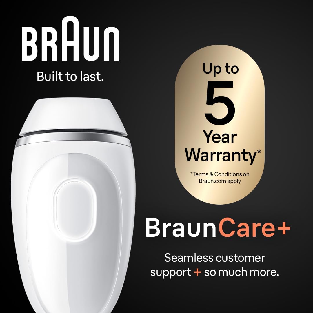 Braun IPL Mini, Silk·Expert Mini, IPL Hair Removal for Women and Men, Permanent Laser Hair Reduction At-Home, IPL1115