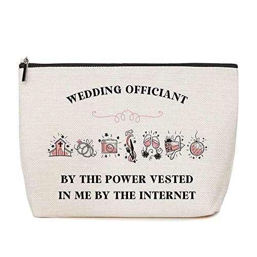 Lovdazzles Multicolor Wedding Themed Cosmetic Bag - 10x7x2 in, Waterproof Travel Makeup Bag
