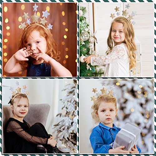 Black & White Gold Alloy Star Headband for Women Girls Kids Party Accessories