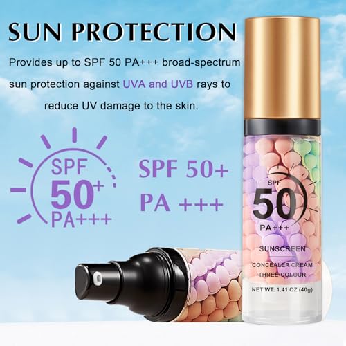 IONSGAKO 3-in-1 Color Correcting Makeup Primer with SPF 50