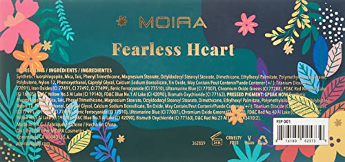 Moira Fearless Heart Palette - 10 Highly Pigmented Shades