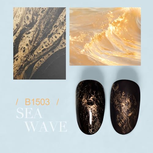 JODSONE Light Gold Wave Blooming Gel Nail Polish - 16.5ml