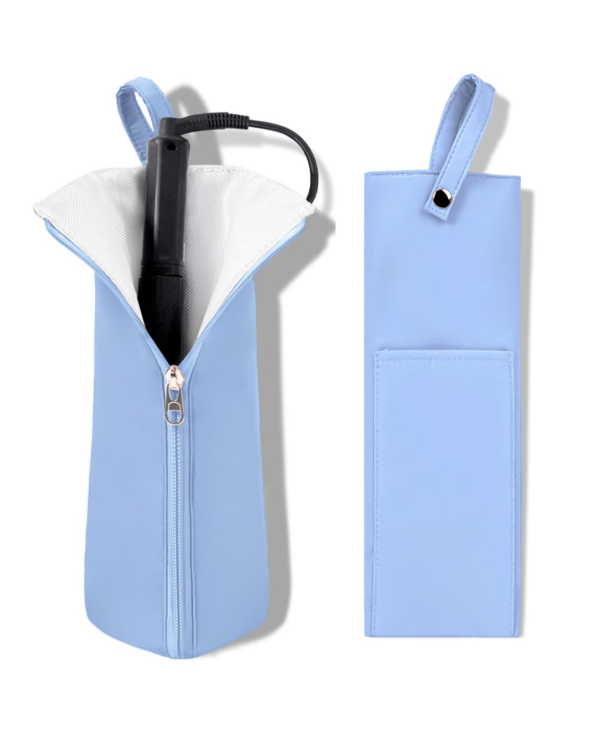 Heat Resistant Curling Iron Holder & Mat | Travel Bag Hair Tool Organizer - Perfect for Home & On-the-Go