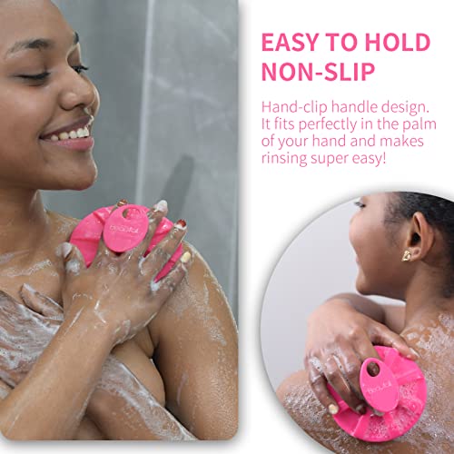 BEAUTAIL Silicone Body Scrubber - Gentle Exfoliating Shower Brush