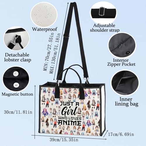 LEVLO Anime Fans Makeup Bag - Loves Anime LT Cosmetic Purse