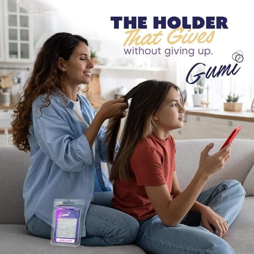 Gumi Good Clear Hair Elastics 1/2" - Snag-Free & Strong Hold