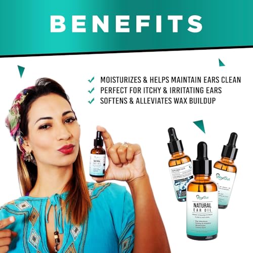 WaxOut Natural Mullein Ear Wax Removal Oil Drops with Garlic