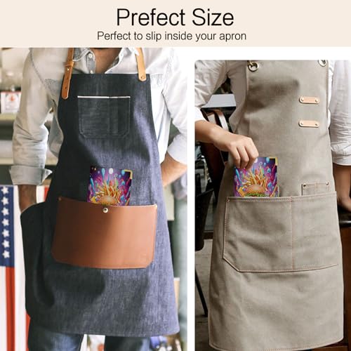 Tucocoo Leather Waitress Book with Zipper Pockets - Durable Server Guest Book
