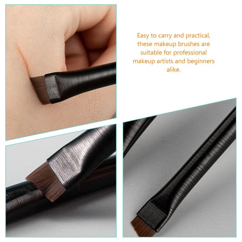 Eyebrow Brush Set - Ultra Fine Angled Eyeliner & Brow Brushes | Soft Bristles for Precise Eye Makeup