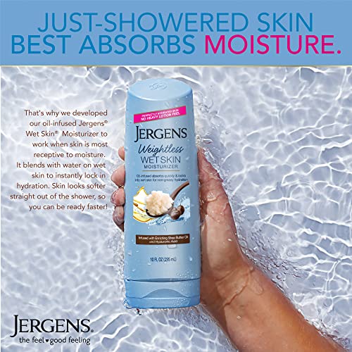 Jergens Wet Skin Body Moisturizer with Shea Butter - 10 Oz