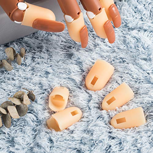 ANCIRS 20 Pack Silicone Finger Covers for Nail Art Practice