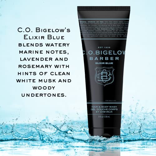 C.O. Bigelow Elixir Blue No. 1604 Men's 2-in-1 Shampoo & Body Wash, 8 fl oz