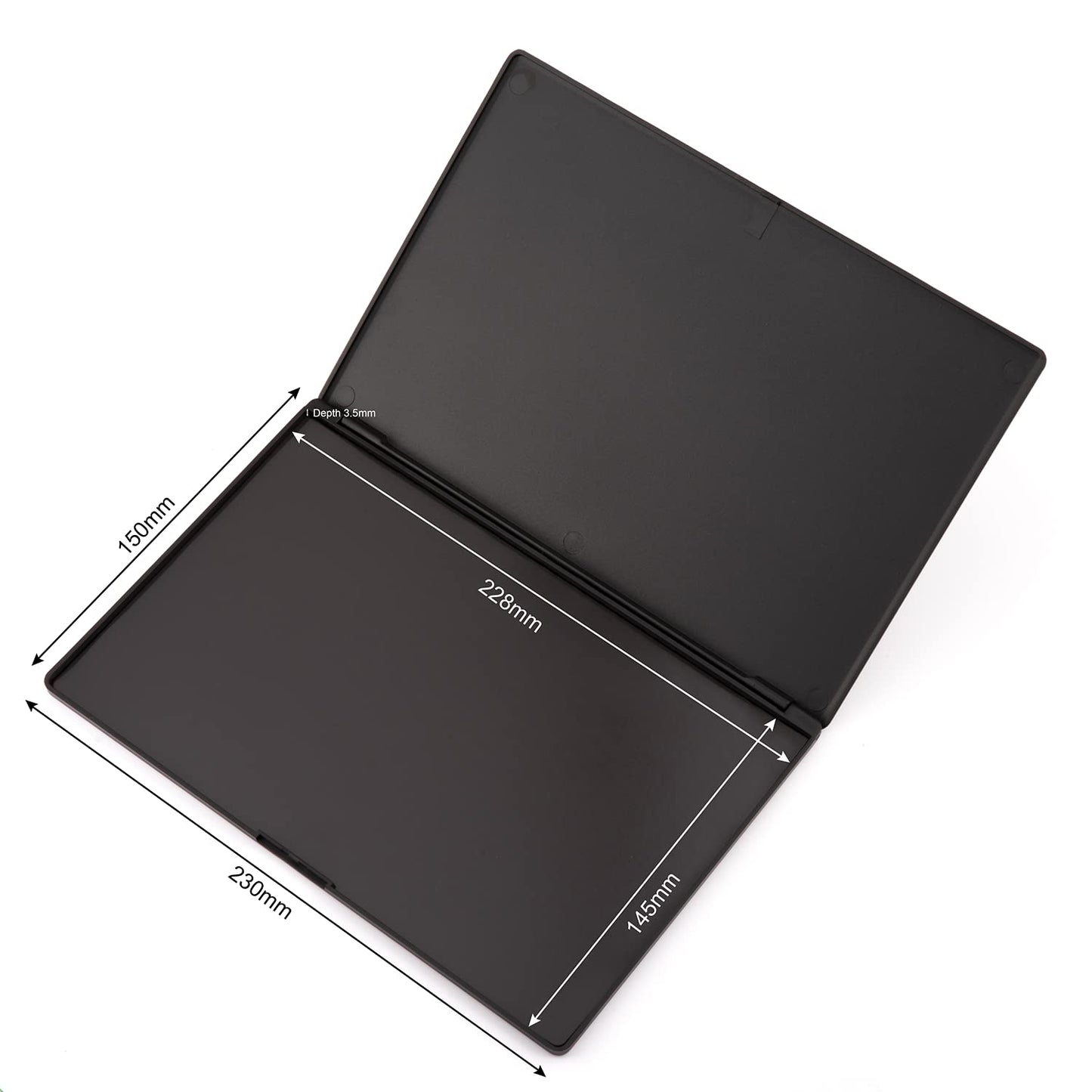 Large Empty Magnetic Eyeshadow Makeup Palette - 15 Adhesive Stickers for Lipstick & Blush
