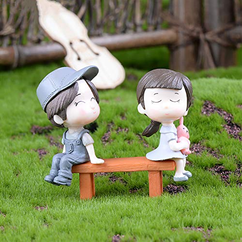 Miniature Couple Lover Figurines - 8pcs Boy & Girl Cake Toppers