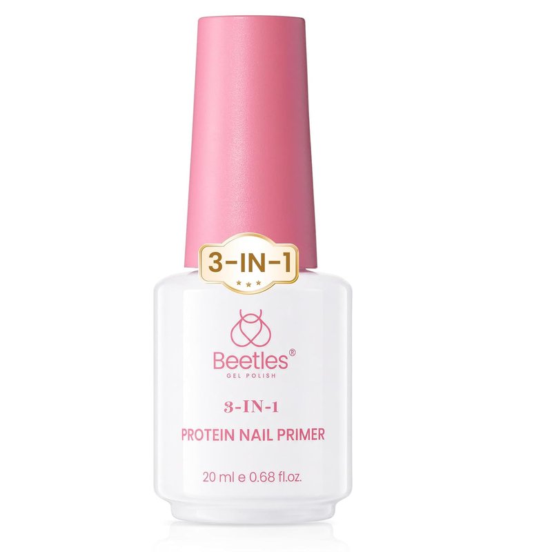 Beetles Protein Nail Dehydrator - 3-in-1 HEMA-Free Primer & Gel Glue | 15ml, Enhances Adhesion & Removes Excess