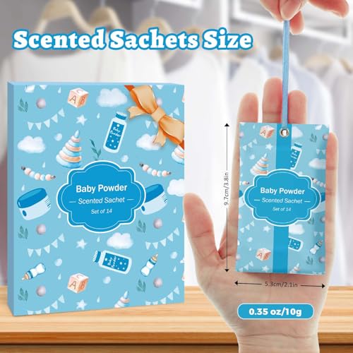 STRN Scented Sachets - Baby Powder Fragrance, 14 Packs for Drawers & Closets