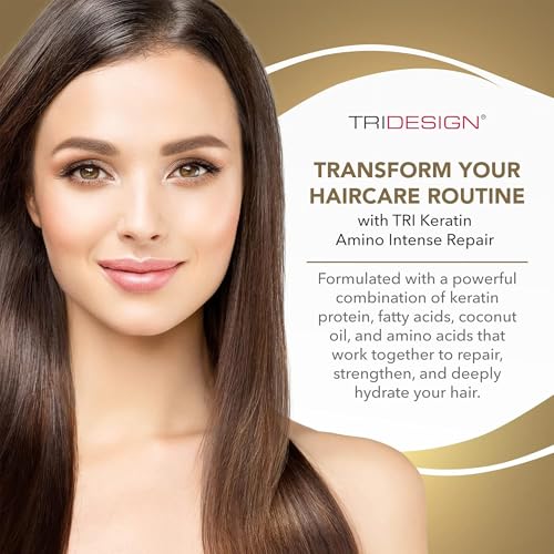 TRIDESIGN Keratin Amino Intense Repair Hair Mask 6 oz - Nourishing & Damage Repair
