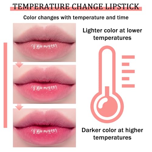 4 Pack Aloe Vera Color Changing Lipstick Set - Moisturizing Lip Gloss for Women