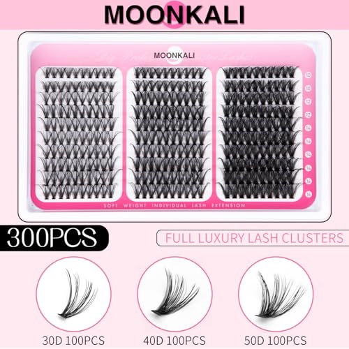 MOONKALI 30D 40D 50D Lash Clusters - Mix Individual Eyelash Extensions
